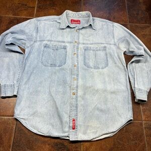 Marlboro Light Blue Denim Men's Shirt